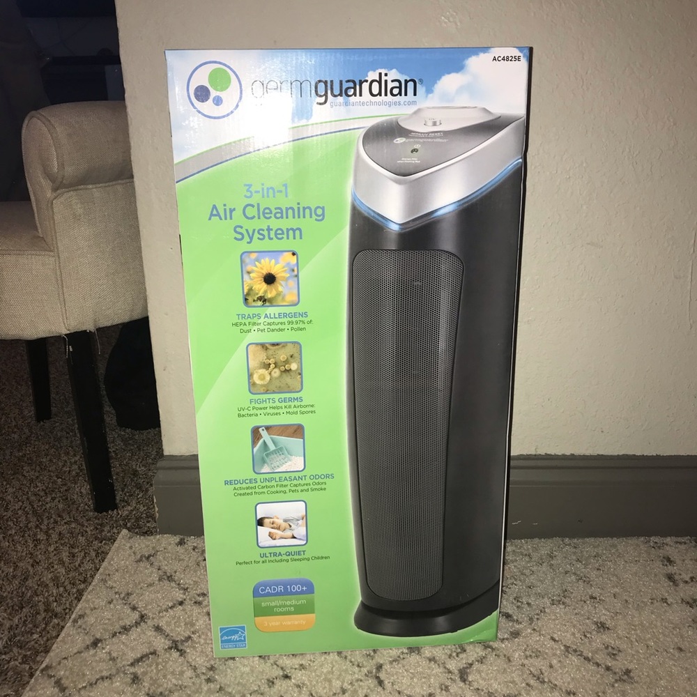 germguardian 3 in 1 air cleaning system